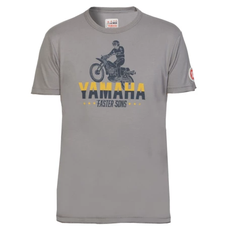 T-SHIRT ABBOT GRIS POUR HOMME-YAMAHA FASTER SONS 2019