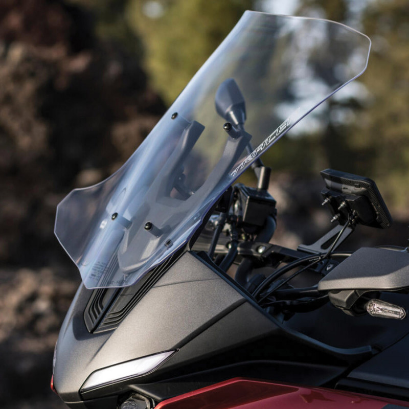 Bulle Haute Ermax Pour Yamaha MT-07 Tracer 2020-2025 - Noir Clair, 49cm