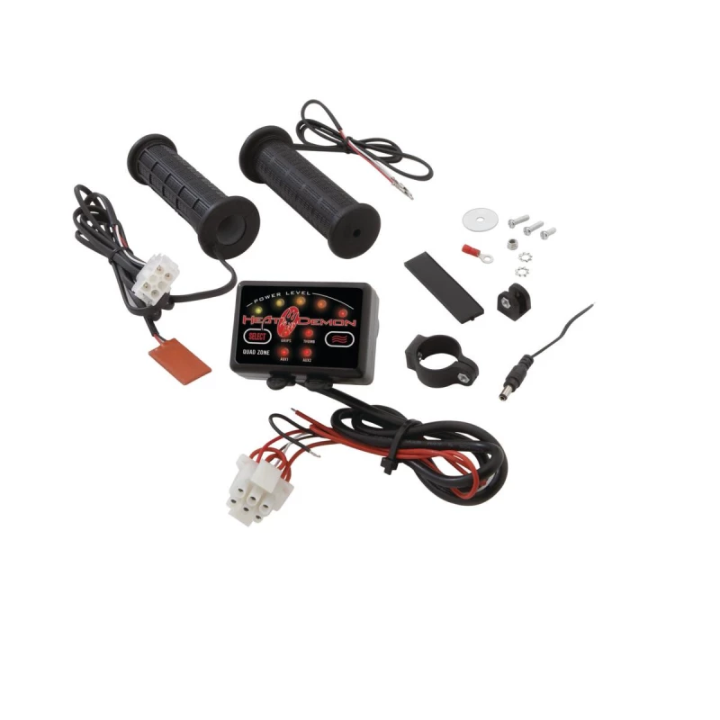 POIGNEES CHAUFFANTES HEAT DEMON QUAD ZONE YAMAHA - GRIZZLY 700 - Audemar
