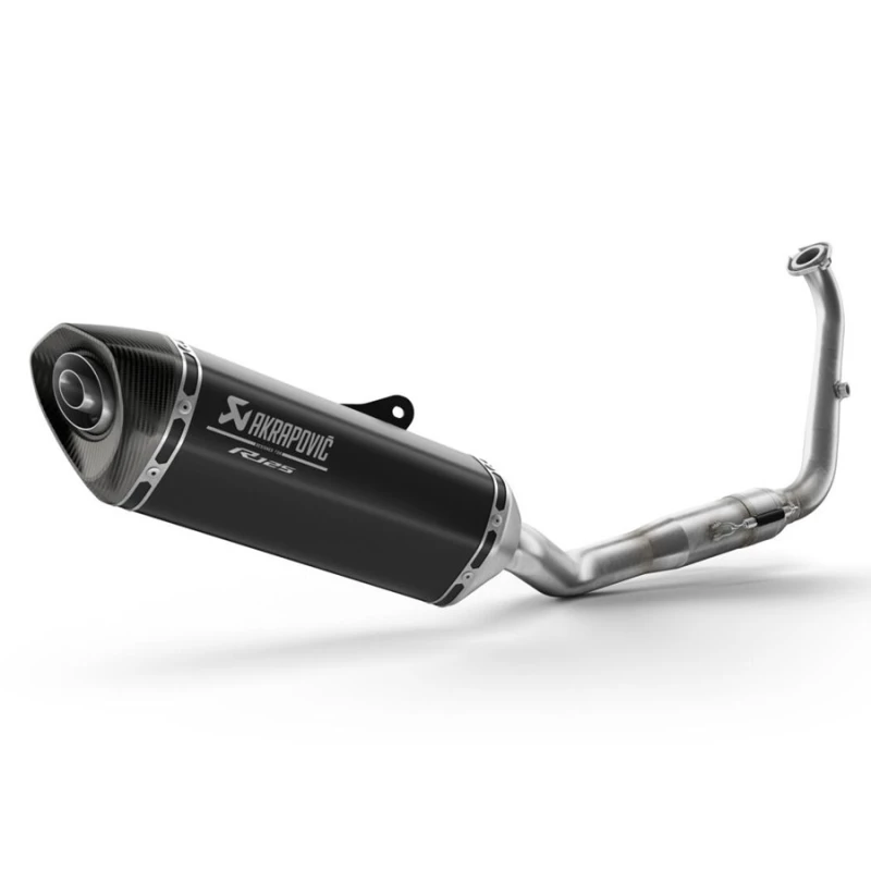 LIGNE HOMOLOGUÉE EURO5 AKRAPOVIC NOIRE POUR YZF-R125 - YZF-R125 2019⇿2022 - Audemar