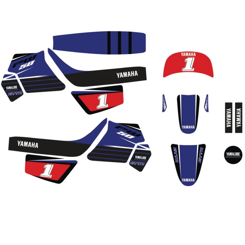 KIT DE STICKERS DÉCORATIFS YAMAHA POUR PW50 - PW50 - Audemar