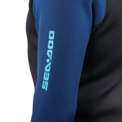 Veste D'Eau Néoprène Sea-Doo Montego 3 Mm - Rouge Et Noir - Manches Longues - Taille Large - Neuve Avec Étiquette