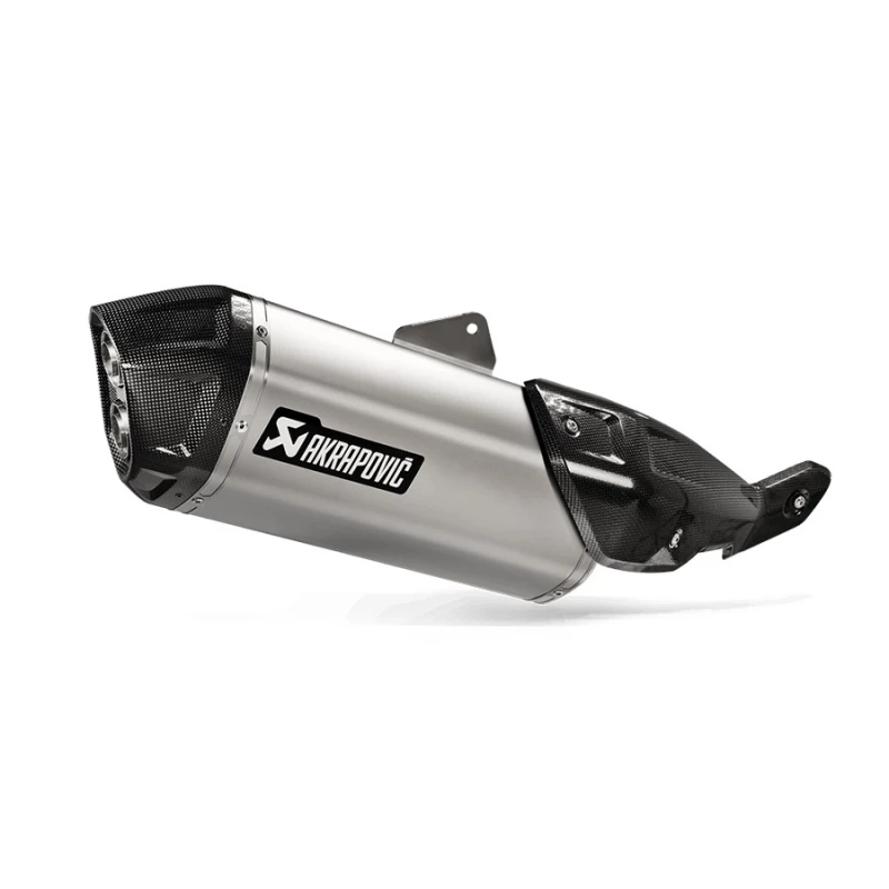 SILENCIEUX TITANE-CARBONE AKRAPOVIC POUR V-STROM 800 - V-STROM 800DE - Audemar