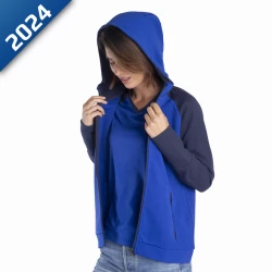 SWEAT CAPUCHE FEMME -KASUA- PADDOCK BLUE TEAMWEAR YAMAHA