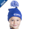 BONNET POMPOM ENFANT -BELOVO- PADDOCK BLUE STREETWEAR YAMAHA reference:B24FH410E100
