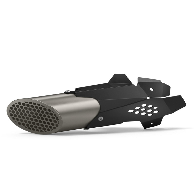 Protecteur Pot D'Échappement 100-160mm Rouge - Anneau De Protection Ovale Moto Course 12,3cm