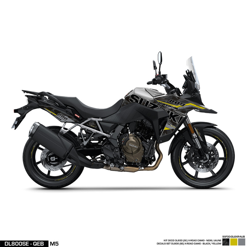 KIT DÉCO NOIR-JAUNE POUR V-STROM 800SE - V-STROM 800SE - Audemar