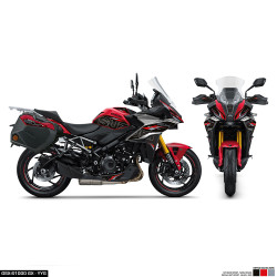 KIT DÉCO SPORT NOIR ET ROUGE APX FACTORY POUR GSX-S1000 GX - YYG