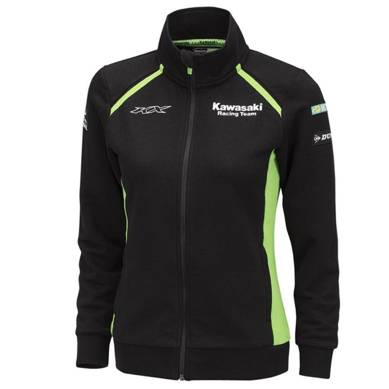 SWEATSHIRT ZIPPÉ KAWASAKI FEMME TEAM GREEN / MXGP 2024 - KAWASAKI Sportswear - Audemar