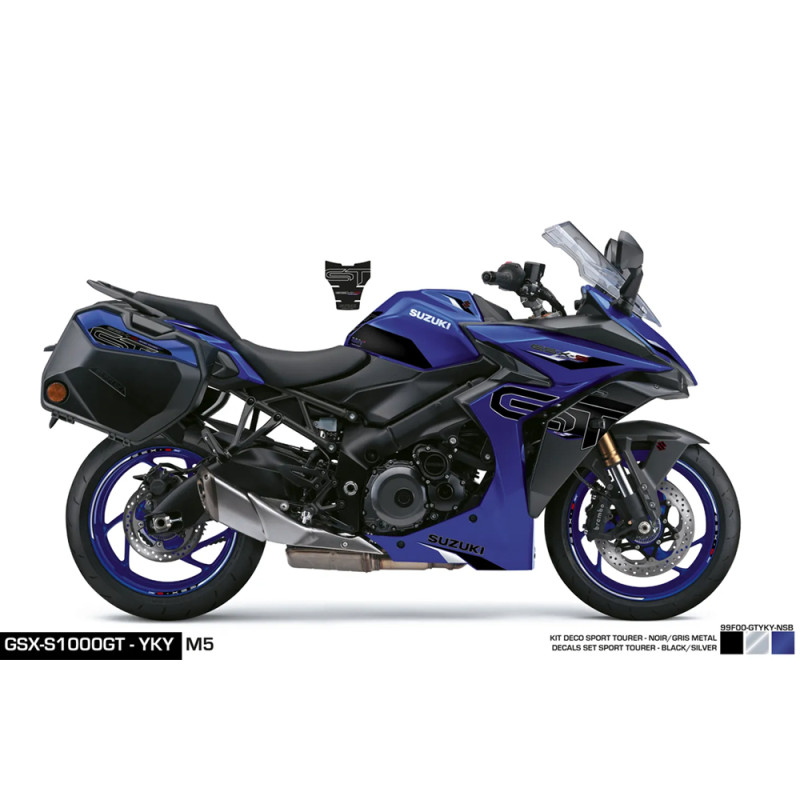 KIT DÉCO NOIR/ARGENT POUR GSX-S1000GT - GSX-S1000GT - Audemar