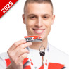 PORTE-CLÉS PVC YAMAHA 70E ANNIVERSAIRE reference:QMN25TL0C100