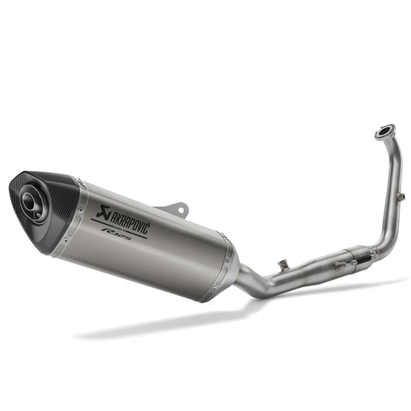 LIGNE HOMOLOGUÉE EURO5+ AKRAPOVIC TITANE POUR YZF-R125 - YZF-R125 - Audemar