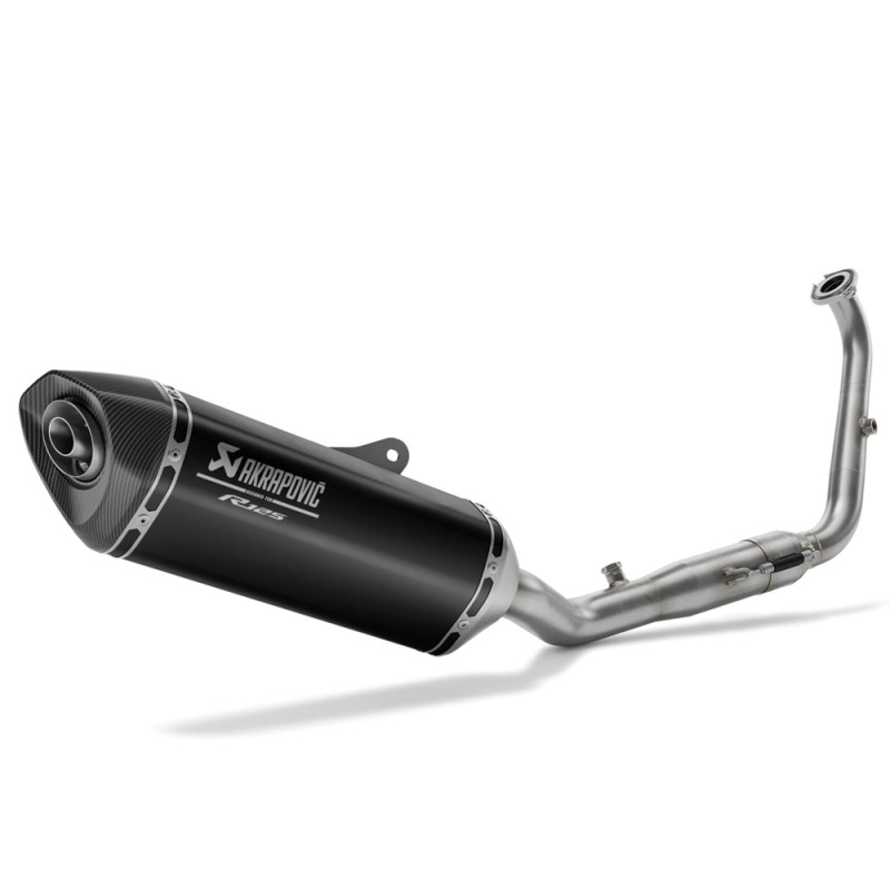 LIGNE HOMOLOGUÉE EURO5+ AKRAPOVIC NOIRE POUR YZF-R125 - YZF-R125 - Audemar