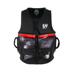 GILET UNISEXE JETPILOT 3SXTY HYPERFLEX NOIR/ROUGE