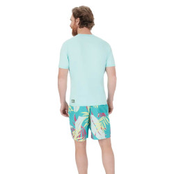 LYCRA HOMME MANCHES COURTES SEA-DOO SIGNATURE BLEU GLACE