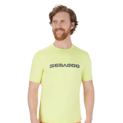 LYCRA HOMME MANCHES COURTES SEA-DOO SIGNATURE JAUNE