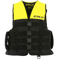 GILET HOMME JETPILOT STRIKE NYLON 50N JAUNE/NOIR