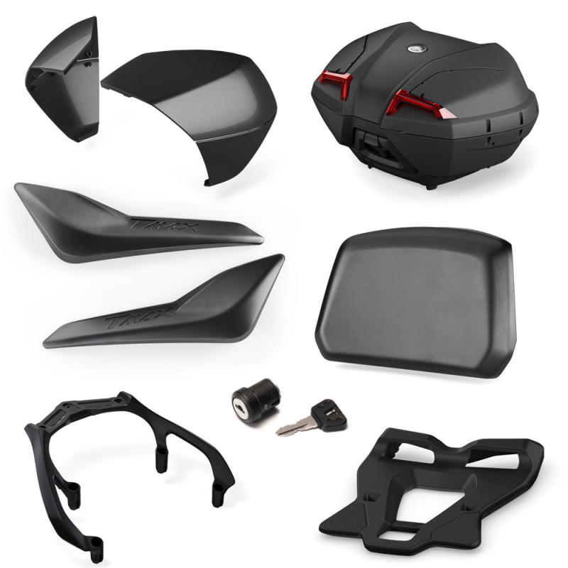 PACK TOP-CASE 45L NOIR BRUT YAMAHA POUR TMAX 2022⇿2024 - TMAX 560 2022⇿2024 - Audemar