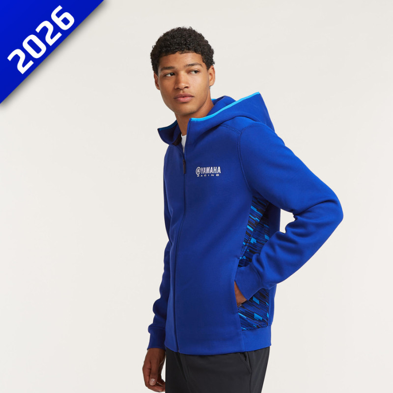 SWEAT ZIPPÉ HOMME YAMAHA BRISTOL PADDOCK BLUE TEAMWEAR - YAMAHA Sportswear - Audemar