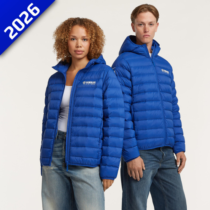 DOUDOUNE CAPUCHE UNISEXE YAMAHA PADDOCK BLUE ESSENTIALS - YAMAHA Sportswear - Audemar