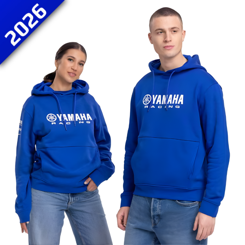SWEAT À CAPUCHE UNISEXE YAMAHA VISEU PADDOCK BLUE - YAMAHA Sportswear - Audemar