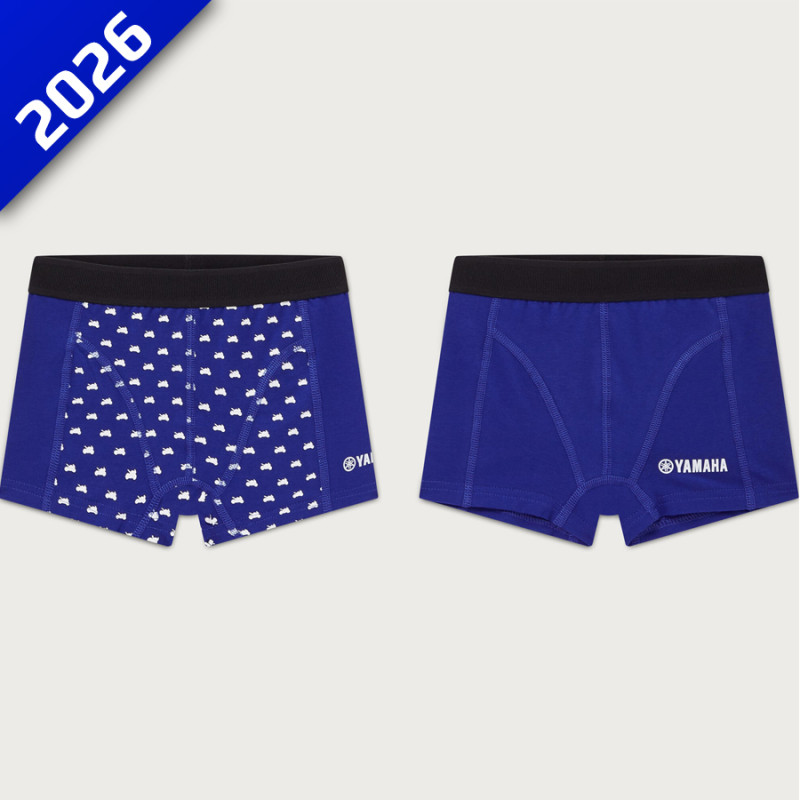 PACK DE DEUX BOXER GARÇON YAMAHA PADDOCK BLUE - YAMAHA Sportswear - Audemar