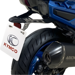 SUPPORT DE PLAQUE EN INOX KYMCO POUR CV3