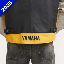 BLOUSON CUIR POUR HOMME YAMAHA FASTER SONS INABY