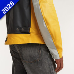 BLOUSON CUIR POUR HOMME YAMAHA FASTER SONS INABY