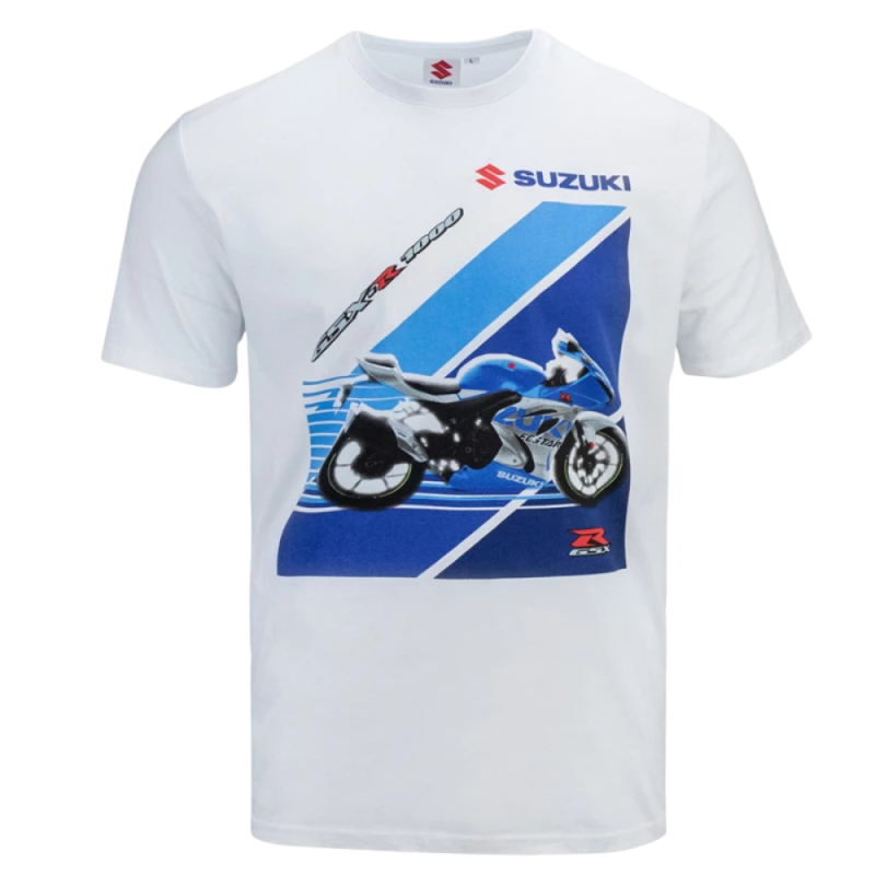 T-SHIRT BLANC HOMME SUZUKI GSX-R 2021 - SUZUKI Sportswear - Audemar