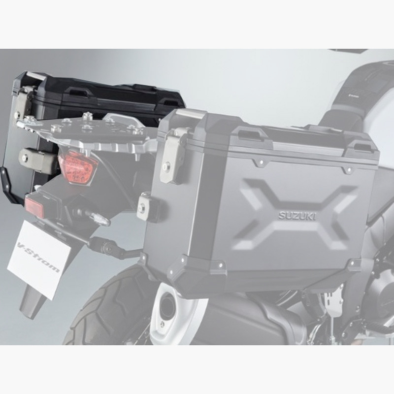 VALISE LATÉRALE NOIRE GAUCHE EN ALUMINIUM POUR V-STROM - V-STROM 1050 2020⇿2022 - Audemar