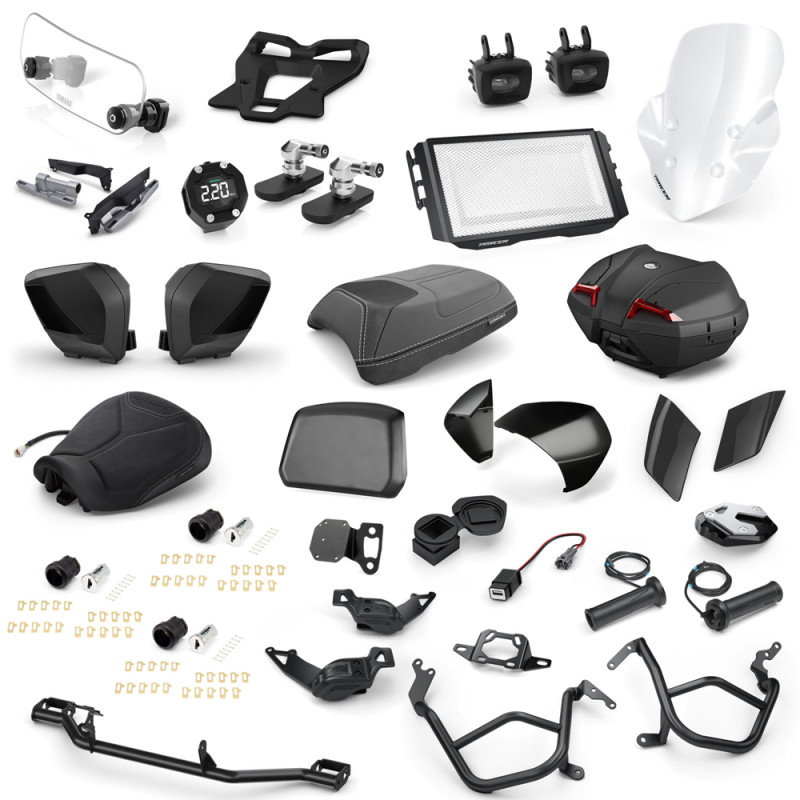 PACK TRAVEL PRO NOIR YAMAHA POUR TRACER 9 - TRACER 9 et GT 2021⇿2024 - Audemar