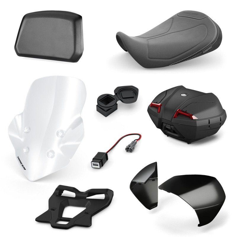 PACK TRAVEL NOIR YAMAHA POUR TRACER 9 GT - TRACER 9 et GT 2021⇿2024 - Audemar