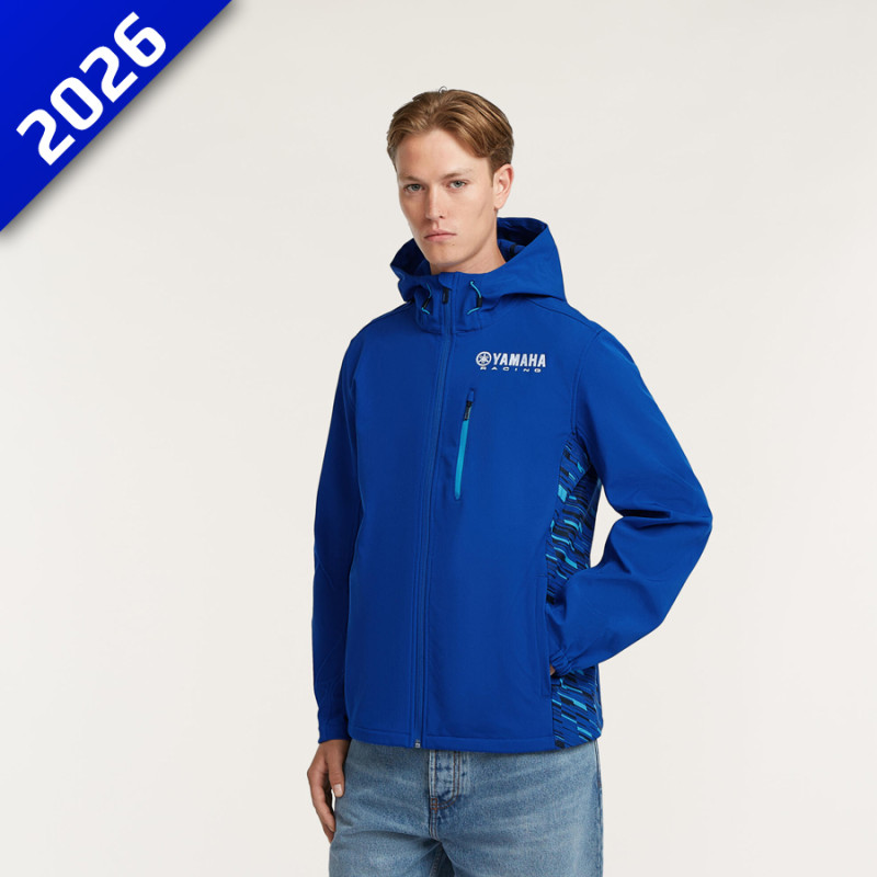 VESTE SOFTSHELL HOMME YAMAHA CARDIFF PADDOCK BLUE TEAMWEAR - YAMAHA Sportswear - Audemar