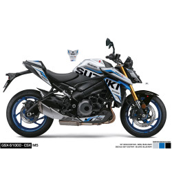 KIT DECO ECSTAR APX FACTORY GRIS/BLEU POUR GSX-S950/1000