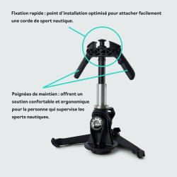 Explication sur le fonctionnement du mât de ski rétractable Sea-Doo