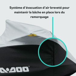 Ouverture à glissière d'une bâche Sea-Doo