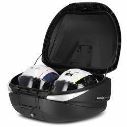 TOP-CASE EXTENSIBLE SHAD LOOK CARBONE 58 LITRES - Volume 2 casques modulables