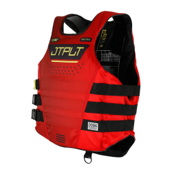 VUE LATÉRAL DU GILET ROUGE