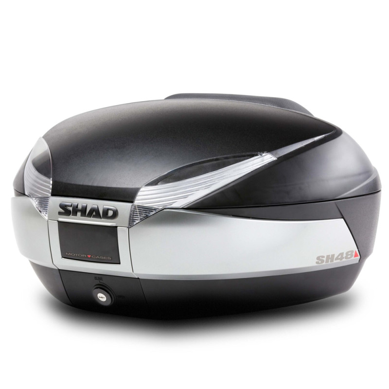 TOP-CASE SHAD 48 LITRES NEW TITANIUM - BAGAGERIE SHAD - Audemar