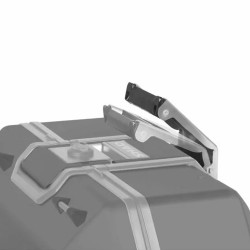 TOP-CASE ALUMINIUM SHAD 55 LITRES TERRA PURE BLACK - POIGNÉE DE TRANSPORT