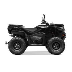 Quad CFORCE 450 châssis court couleur BlackLine - côté