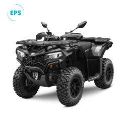 Quad CFMOTO CFORCE 520 châssis court de couleur BlackLine équipé de l'EPS - face
