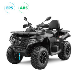 Quad CFMOTO CFORCE 625 R châssis long équipé de l'ABS couleur noir nébula - face
