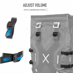 SACOCHES ÉTANCHES SHAD TERRA 30 LITRES - VOLUME AJUSTABLE