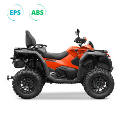 Quad CFMOTO CFORCE 850 ABS couleur orange lave - côté