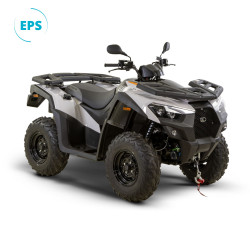 Quad Kymco MXU 550i équipé de l'EPS homologué T3b couleur gris alpin