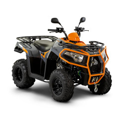 Quad Kymco Maxxer 300i homologué T3b couleur gris alpin orange