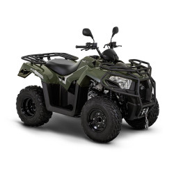 Quad Kymco Maxxer 300i homologué T3b couleur vert noir - face