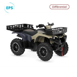Quad Yamaha Kodiak 450 Kiwami couleur Desert tan midnight blue - avant droit